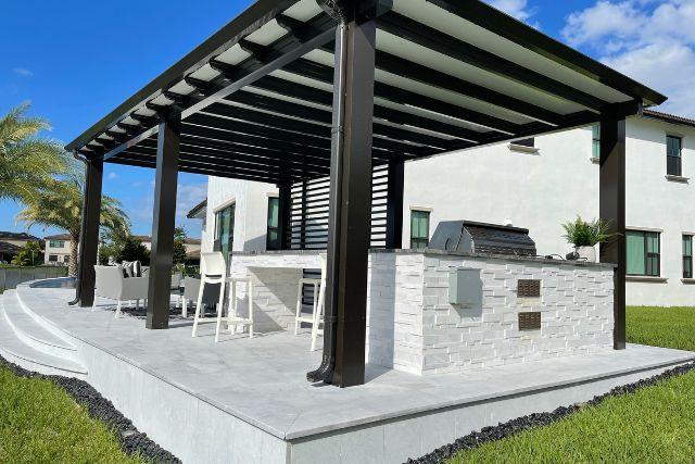 Palm Beach County Aluminum Pergola Installation